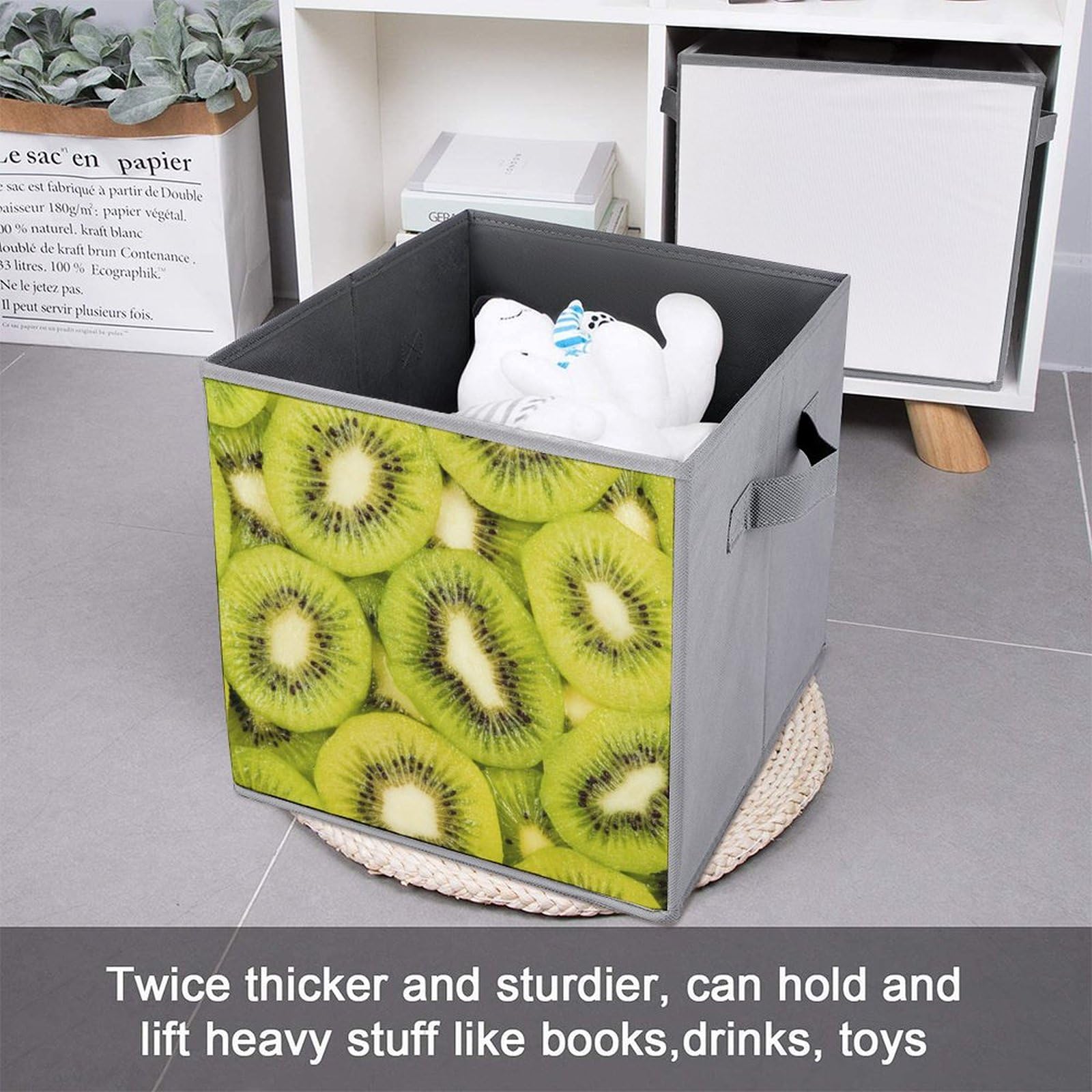 Amazon｜収納ボックス 収納ケース キウイフルーツ フルーツ柄